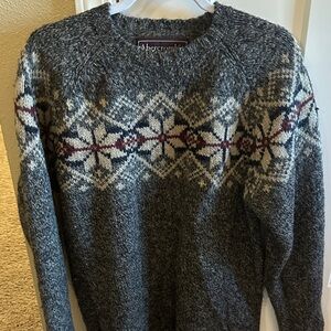 Abercrombie & Fitch Charcoal Nordic Sweater